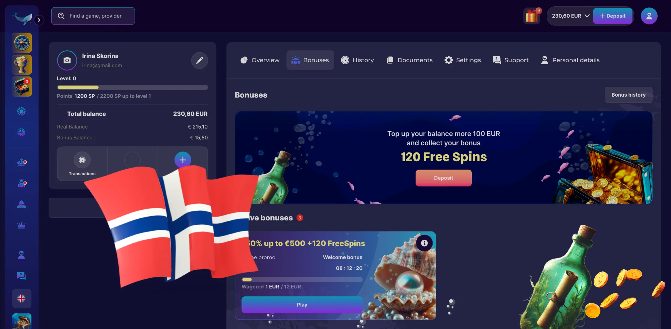 Triton Slots Bonustilbud